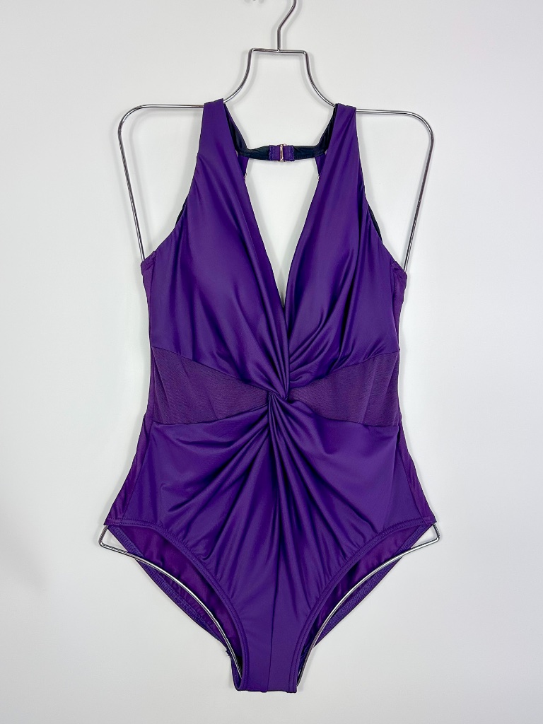 Miraclesuit Purple Illusionists Wrapture One Piece Swimsuit